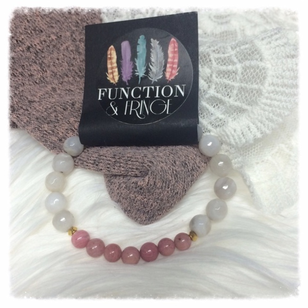 𝅺all Natural Semi Precious Stone Bracelet